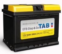 Аккумулятор TAB EFB STOP&GO 60 A EN 580 R+