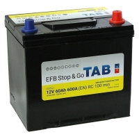 Аккумулятор TAB JIS EFB STOP&GO 65 A EN 600 R+ D23